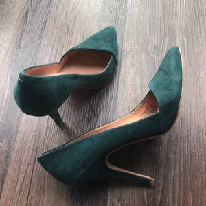 Madewell suede heels